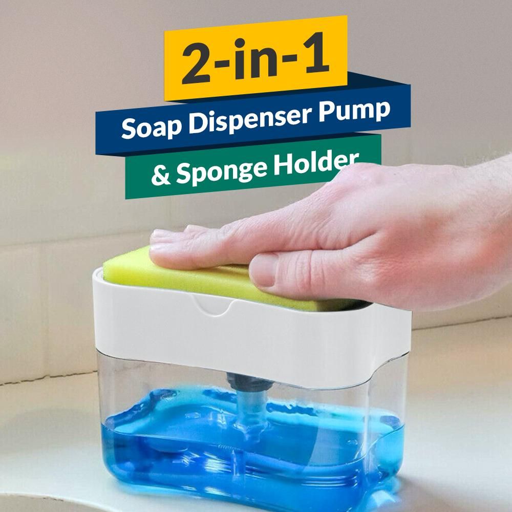 Wall-Mounted Kitchen Sponge Holder with Drain Tray
