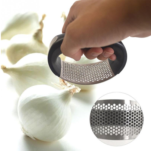Stainless Steel Garlic Press for Effortless Food Prep