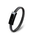 USB Bracelet Charger wearable Leather 