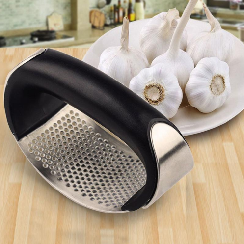 Stainless Steel Garlic Press for Effortless Food Prep