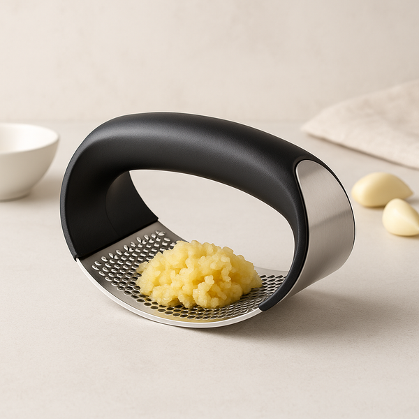 Stainless Steel Garlic Press for Effortless Food Prep