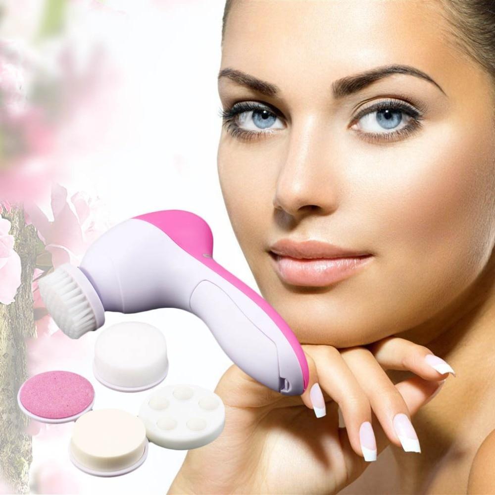 5 in 1 Electric Facial Cleansing Brush Set